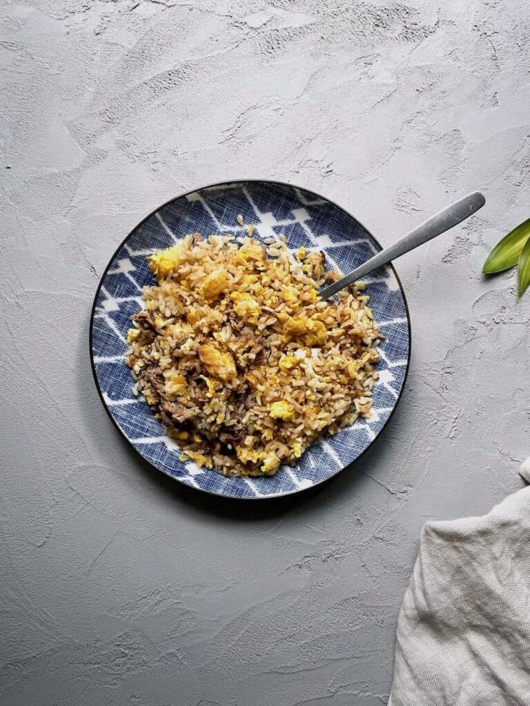 Crispy Rice with Beef