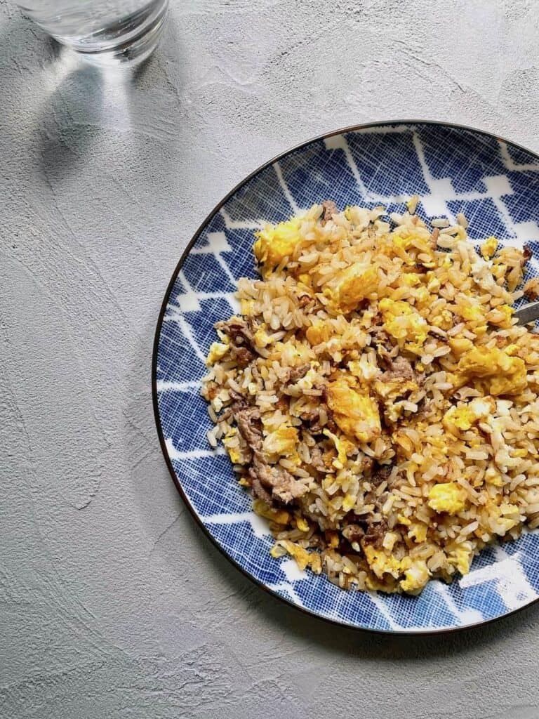 Crispy Rice with Beef