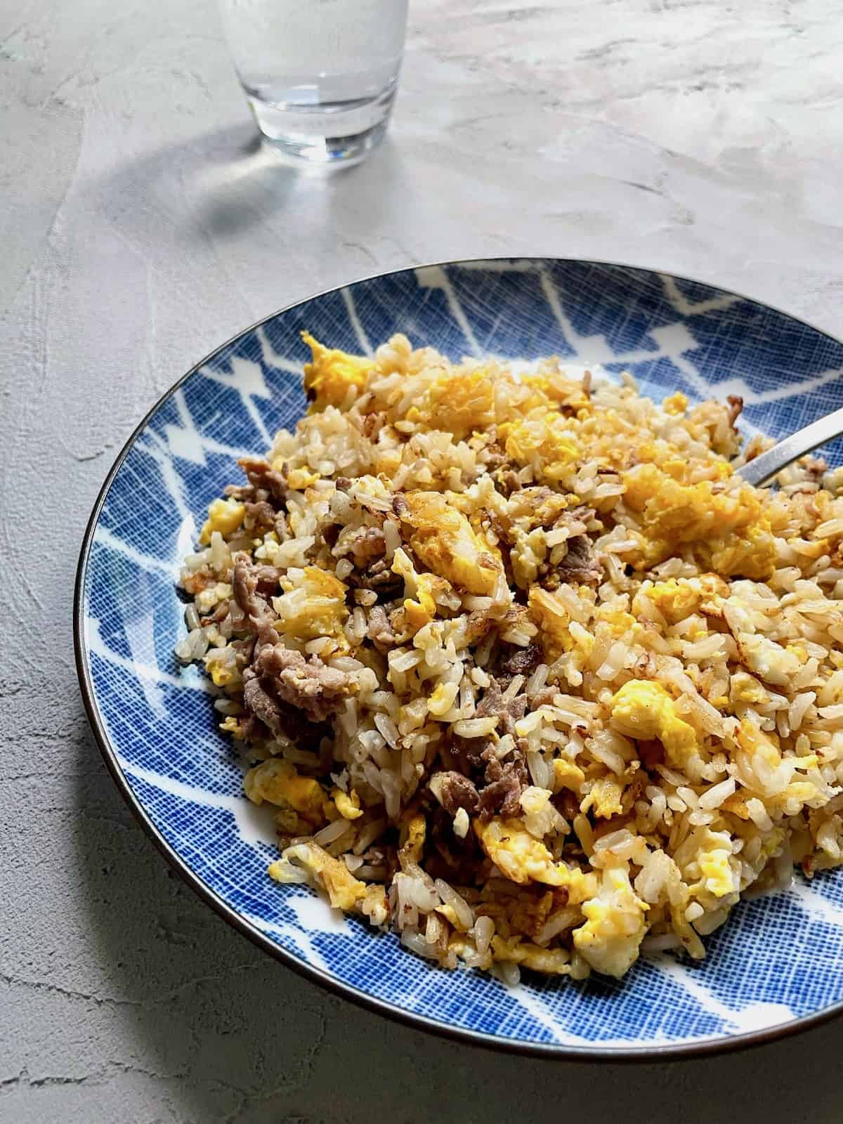Crispy Rice with Beef